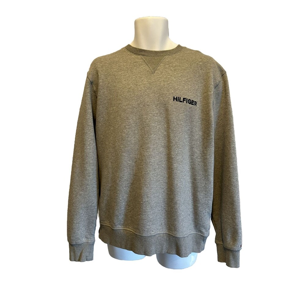 Tommy Hilfiger Men's XL Gray Soft Sweatshirt Cotton Blend